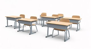 classroom desks and chairs