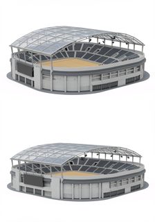 modern covered stadium