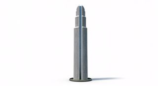 modern cylindrical skyscraper