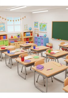 classroom interior view