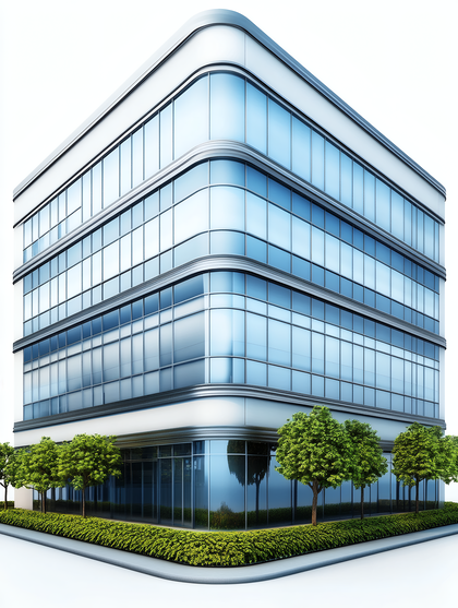 Modern Glass Office Building