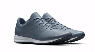 grey running sneakers