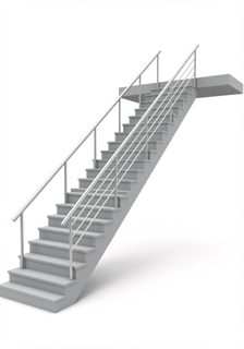 modern metal stairs