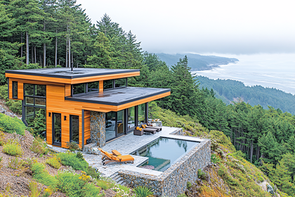 Modern House with Ocean View Pool