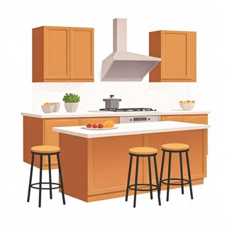 modern kitchen island