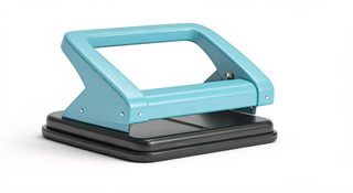 blue paper punch