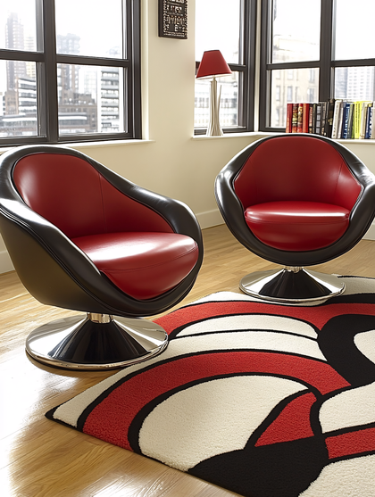Modern Living Room with Swivel Chairs