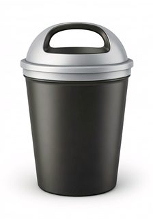 modern trash bin