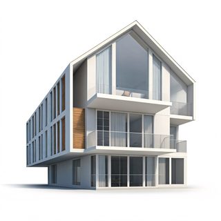 modern architectural house