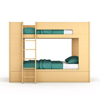 modern wooden bunk bed