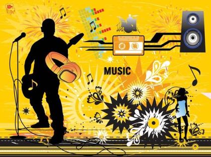 Modern Music Design Free Vector