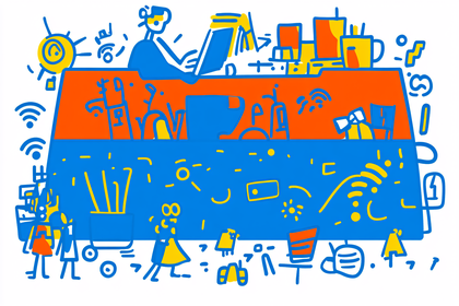 Modern Office & Tech Illustration