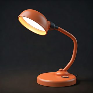 orange desk lamp