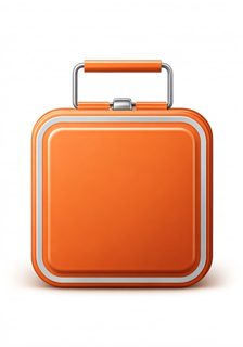 orange square lunchbox