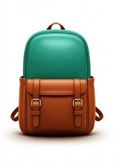 leather teal backpack