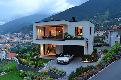 Modern Villa With Mountain View