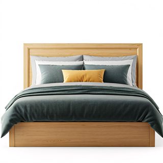 modern wooden bed