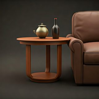 wooden end table