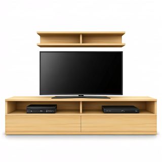 wood media console