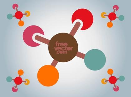 Molecules Icon Free Vector