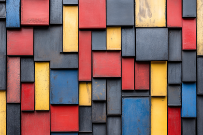 Mondrian Style Wall