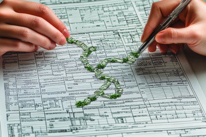 Money Trail on Tax Form