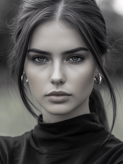 Monochromatic Female Gaze
