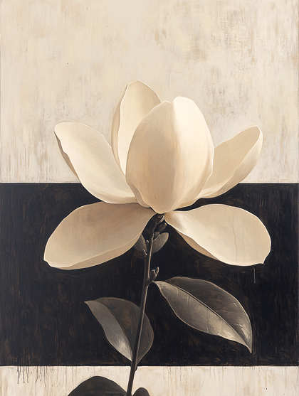 Monochromatic Magnolia Bloom