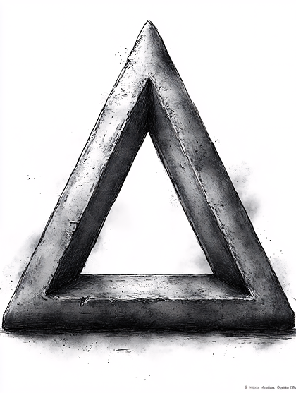 Monochromatic Penrose Triangle
