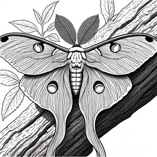 Moth on Branch