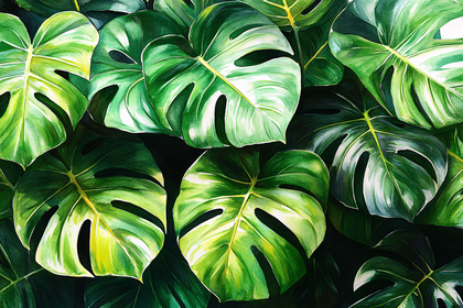 Monstera Leaf Painting