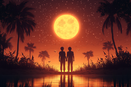 Moonlit Tropical Romance