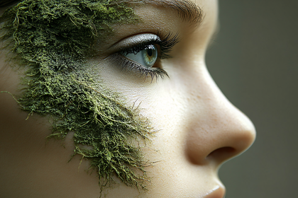 Moss Covered Face Profile