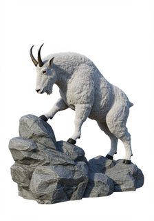 mountain goat on rocks