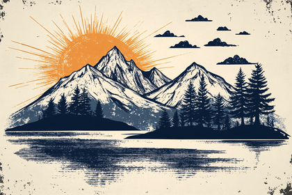 Mountain Lake Sunrise
