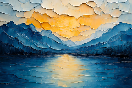 Mountain Lake Sunset