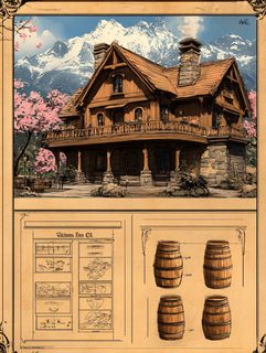 Mountain Lodge Blueprint