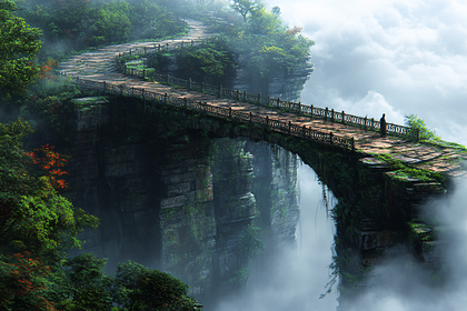 Mountain Path Bridge