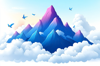 Mountain Peaks Above Clouds