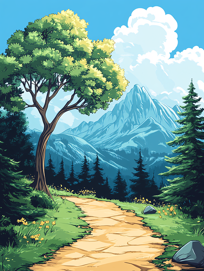 Mountain Trail Serenity