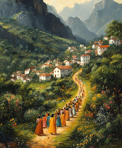 Mountain Village Procession