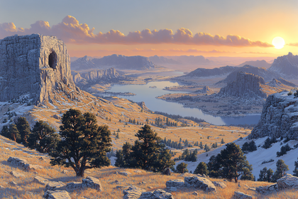 Mountain Vista at Sunset
