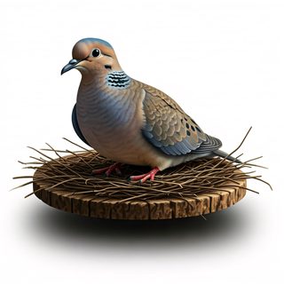 dove in nest