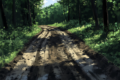 Muddy Forest Road