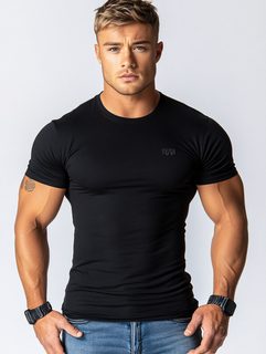 Muscular Man In Black T-Shirt