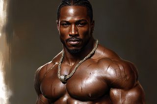 Muscular Man Portrait