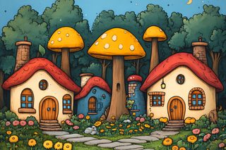 Mushroom House Village