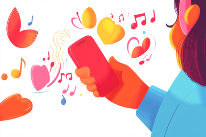 Music and Heart Illustrations