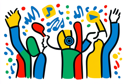Music Party Illustration