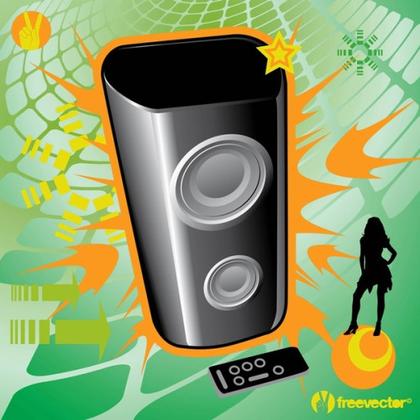 Music Speaker Free Vector